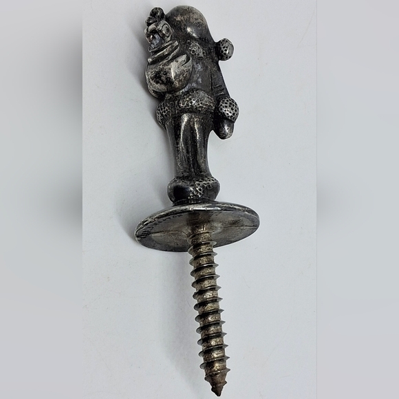 * Vintage Reed Barton Pewter Santa Claus Bottle Stopper Christmas - Picture 3 of 4